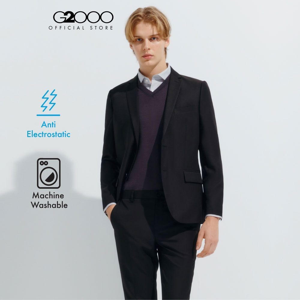 G2000 เสื้อสูทสำหรับผู้ชาย ทรง Smart Fit รุ่น 4111207299 BLACK
