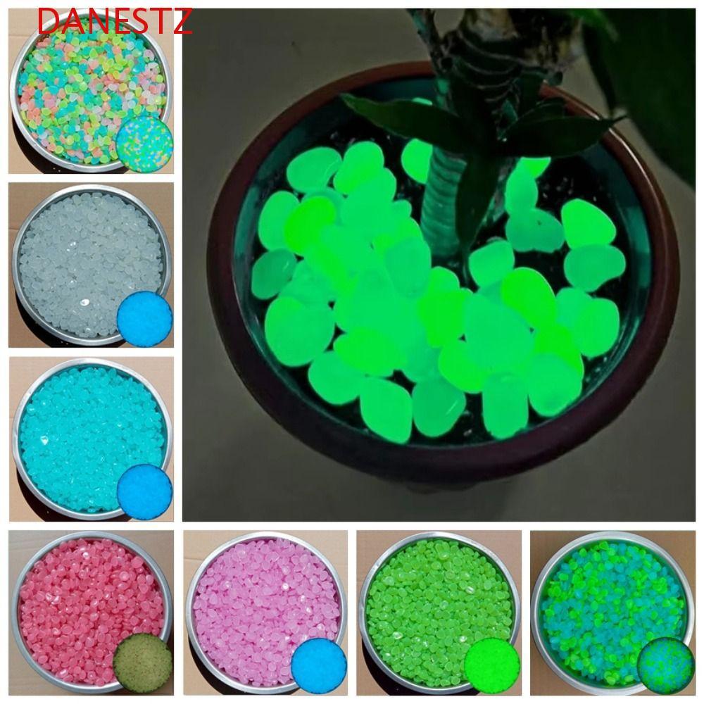 DANESTZ 600 ชิ้นเรืองแสงใน Dark Pebble, มินิเรซิ่นตู้ปลาหินเรืองแสง, ติดทนนานที่มีสีสัน 1 ซม. ผลเรืองแสงหินตกแต่งตู้ปลาตกแต่งบ้าน ราคา ถูกที่สุด ดีลบีเคเค