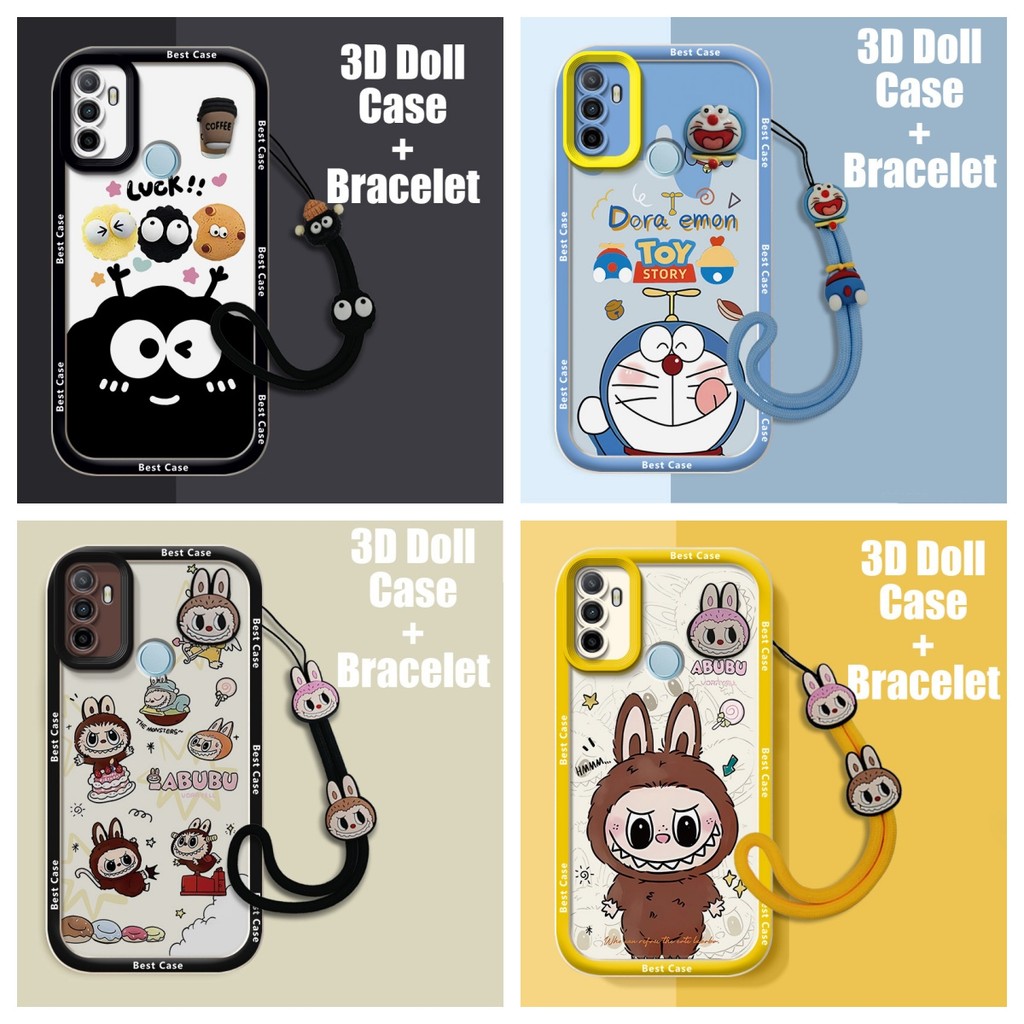 เคส Samsung A17 เคส Samsung f17 เคส Samsung m17 เคส ใช้งานร่วมกับ 3D Doll Cool การ์ตูนน่ารักเคสโทรศั
