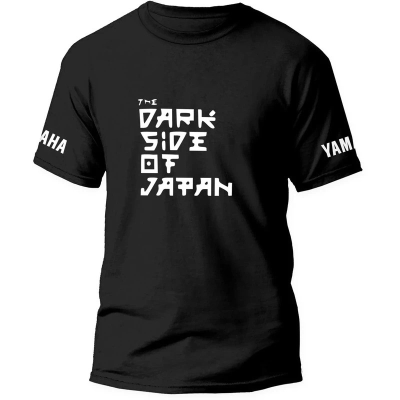 เสื้อยืด Yamaha The Dark Side of Japan V2 สำหรับผู้ชายและผู้หญิง ผ้าฝ้าย สไตล์ฮาราจูกุ แฟชั่นเสื้อแขนสั้นสำหรับนักขี่มอเ