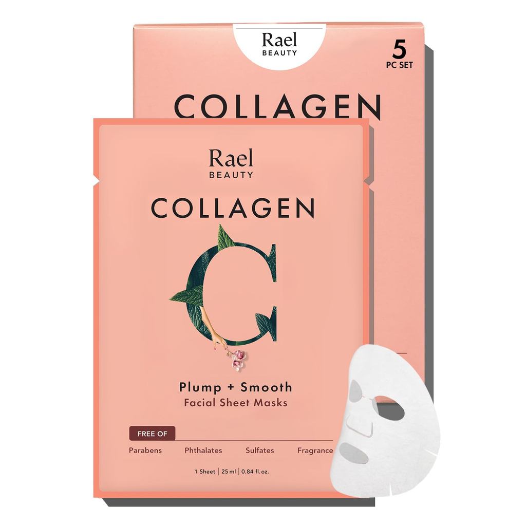 Rael Mask Skin Care, Collagen Mask-Bamboo Mask, บํารุงผิวเกาหลี, บรรจุคอลลาเจนเอสเซ้นส์และสารสกัดจาก