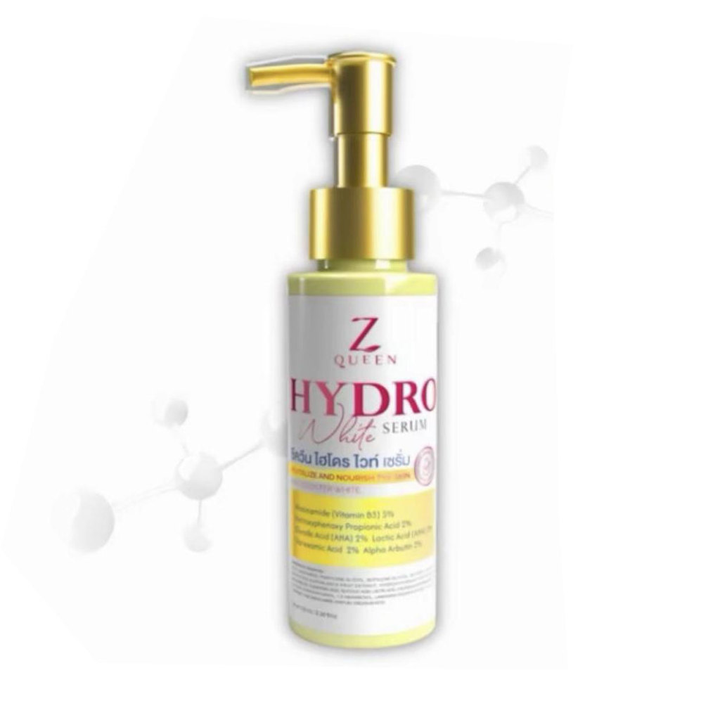 ซีควีน ไฮโดร ไวท์ เซรั่ม 100ml. Zqueen Hydro White Serum Body ไฮโดรไวท์เซรั่ม เซรั่มทาตัว บอดี้เซรั่