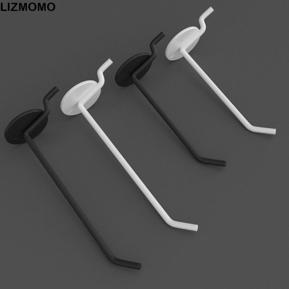 LIZMOMO 4 ชิ้นตะขอชั้นวาง,ตะขอพิเศษอุปกรณ์เครื่องมือตะขอบอร์ดเจาะรู,อุปกรณ์เสริมออกแบบเส้นเดียวตะขอฮาร์ดแวร์องค์กรเครื่องมือ