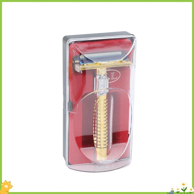 [JL] Retro Safety Razor Box Handle Razor Shaving Tool Shaving Tool Mens Facial Razor null