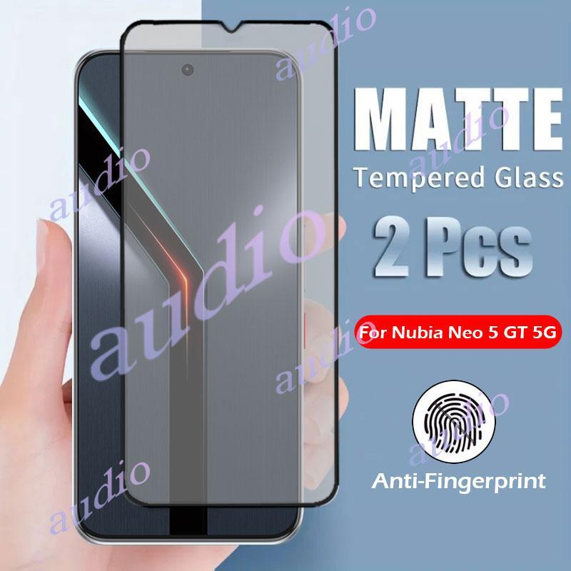 Nubia Neo 5 GT 5G Full Cover Matte กระจกนิรภัยสําหรับ ZTE Nubia Neo 5 GT 5GT Neo5 GT 5G Anti-Fingerp