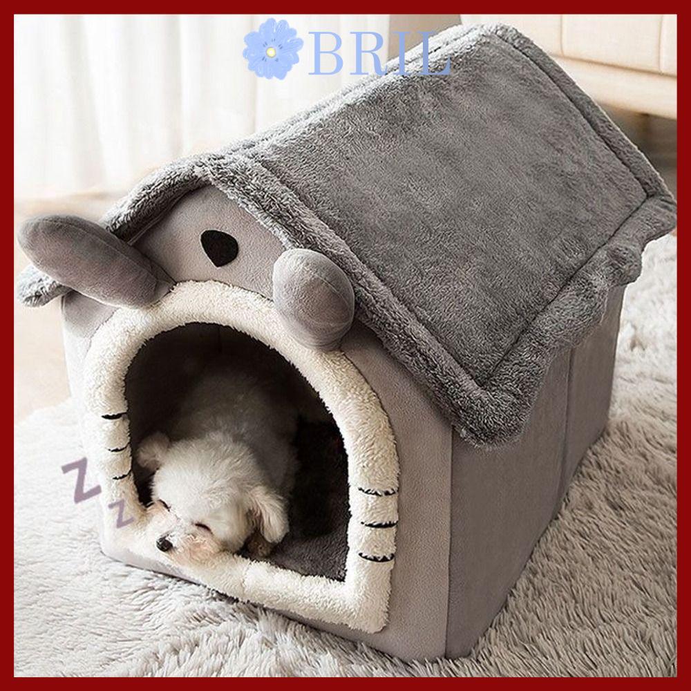 CODbrill Cat Bed Grey Winter Closed Kitten Puppy Nest