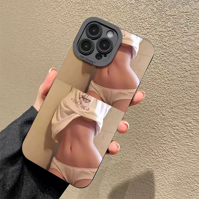 ความงามเอวเคสโทรศัพท์เข้ากันได้iPhone 15Proพรีเมี่ยม14Plus 13ProMax 16ProMax 12ProMaxอินเทรนด์11 17P
