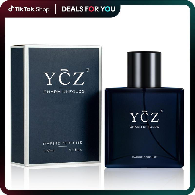 YCZ Midnight Marine Man Men's - Ocean Aroma 50ml Woody Amber Fragrance Eau de Parfum Long Lasting Co