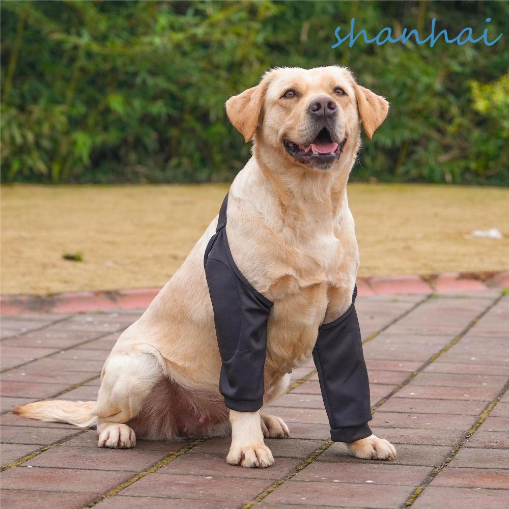 SHANHAI ตัวป้องกันข้อศอกสุนัข, ปลอกข้อศอกสุนัขรั้งนุ่ม, รองรับไหล่ปฏิบัติลายการ์ตูนผ้าฝ้ายรองเข่าสัตว์เลี้ยงสําหรับรั้งข้อศอก