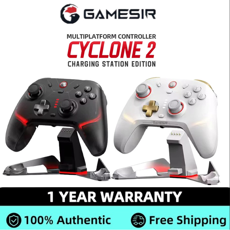 GameSir Cyclone 2 คอนโทรลเลอร์สวิตช์ไร้สายเกมแพดบลูทูธพร้อมเอฟเฟกต์ห้องโถงสําหรับโทรศัพท์ Nintendo S