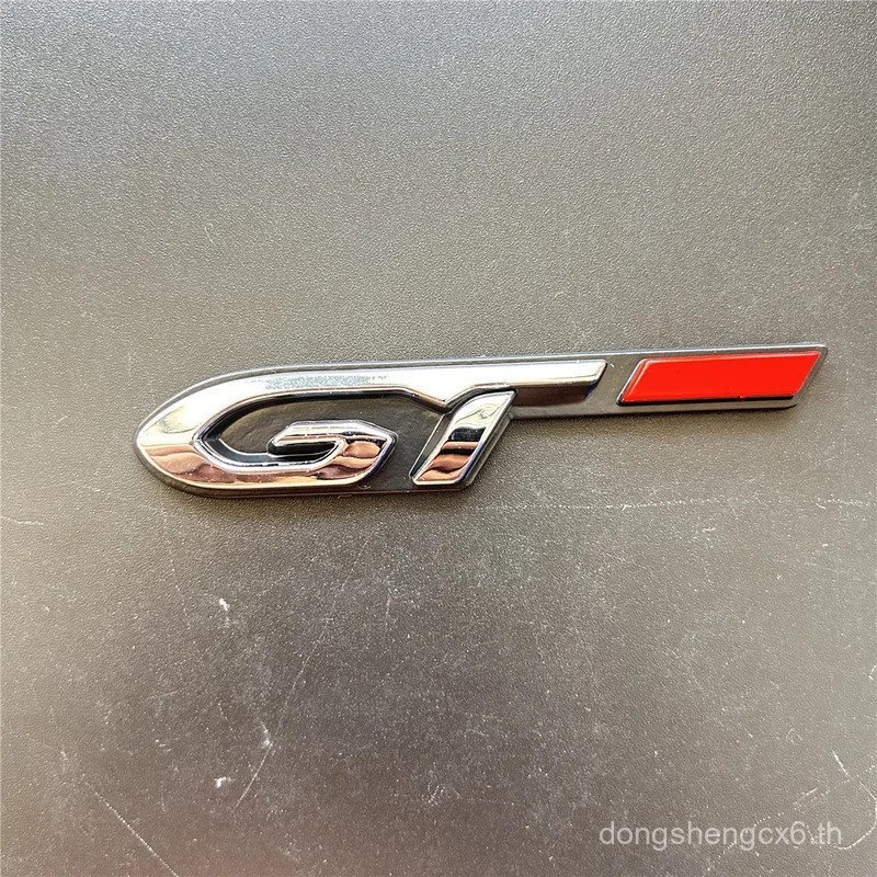 จัดแต่งทรงผมรถ GT 3D โลหะโลหะผสมสังกะสีสัญลักษณ์รถ Badge Body Fender กาวสัญลักษณ์สําหรับ Peugeot GT 