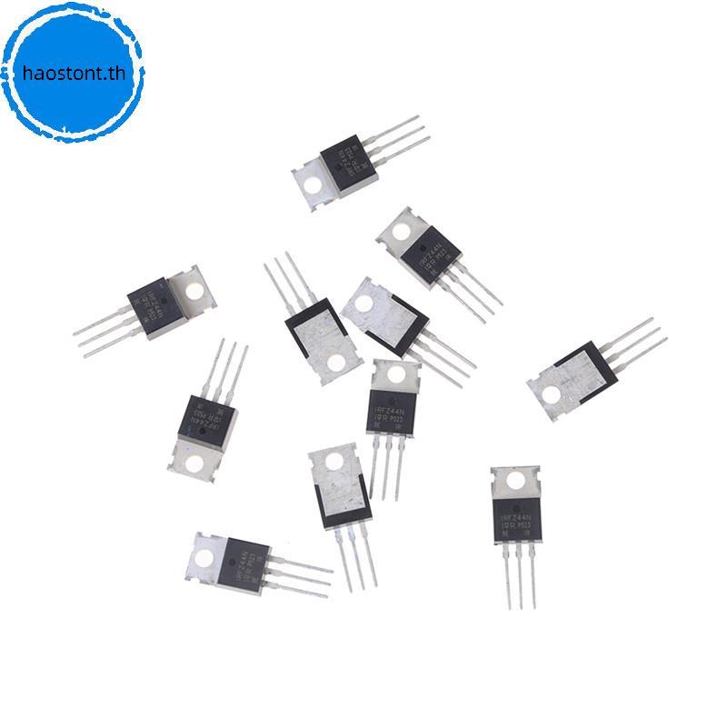 Haostont 10 ชิ้น 55V 49A IRFZ44N IRFZ44 Power ทรานซิสเตอร์ MOSFET N-Channel TH