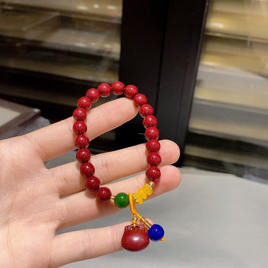 Cinnabar Bracelet Benmingnian Bracelet Lotus Peace Bracelet Gift Bracelet for Men and Women