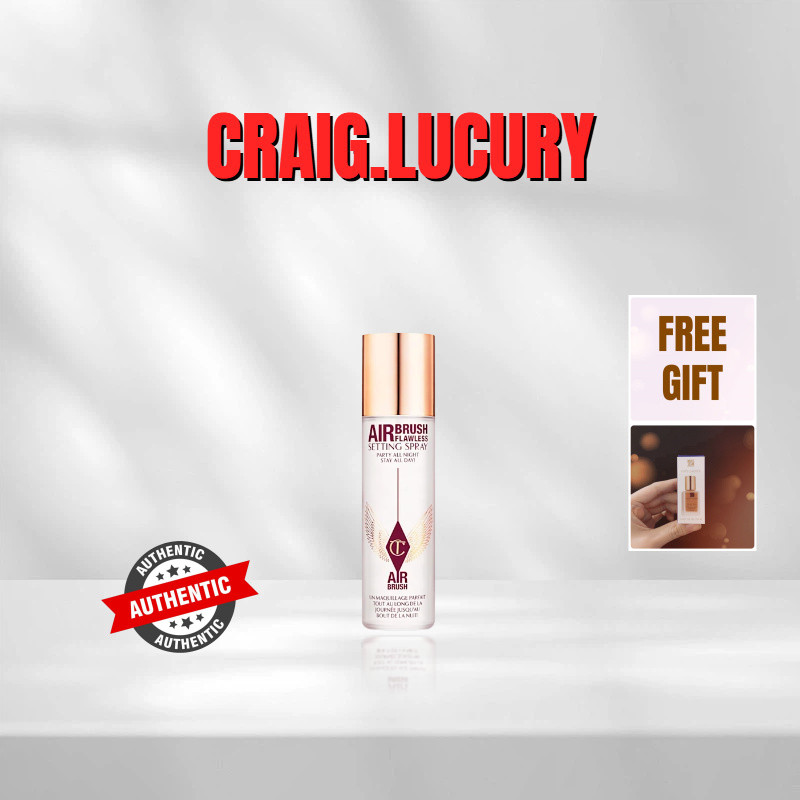 การตั้งค่าสเปรย์ CHARLOTTE TILBURY LIGHTWEIGHT WATERPROOF SETTING SPRAY 100ml- original ต้นฉบับ- original ต้นฉบับ