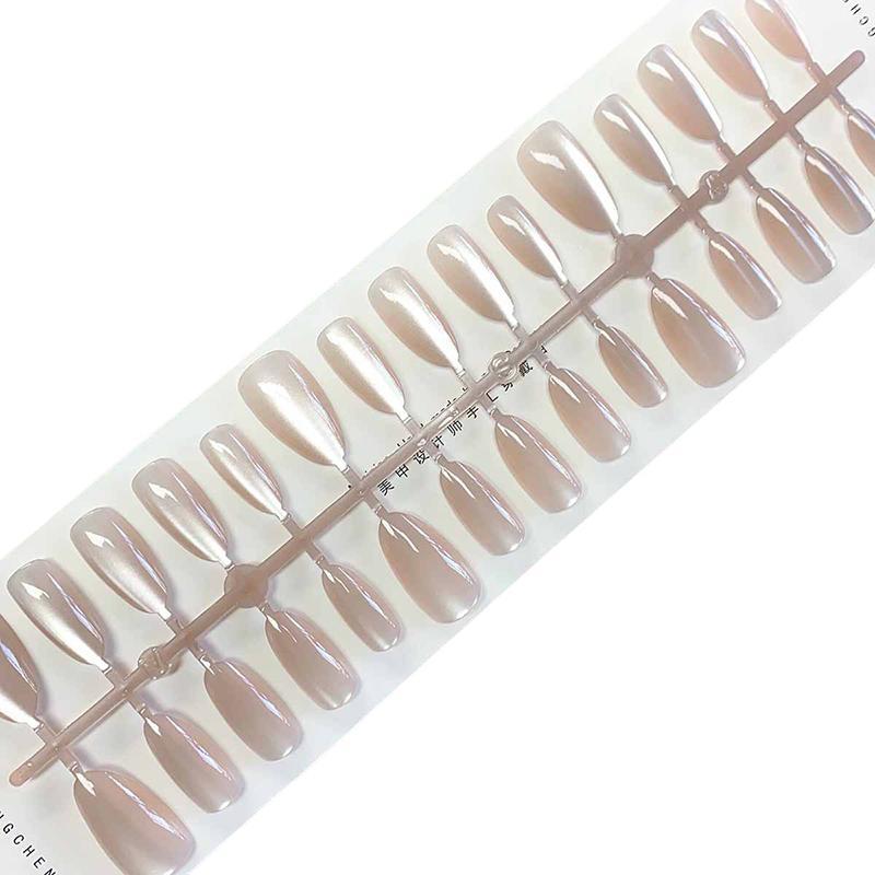DSTH 30 ชิ้น/ล็อตสั้นกดบนเล็บแมวตา Pure Ballerina ตกแต่งสวมใส่เล็บปลอมคลุมทั้งหมดเล็บเคล็ดลับ Art HOT