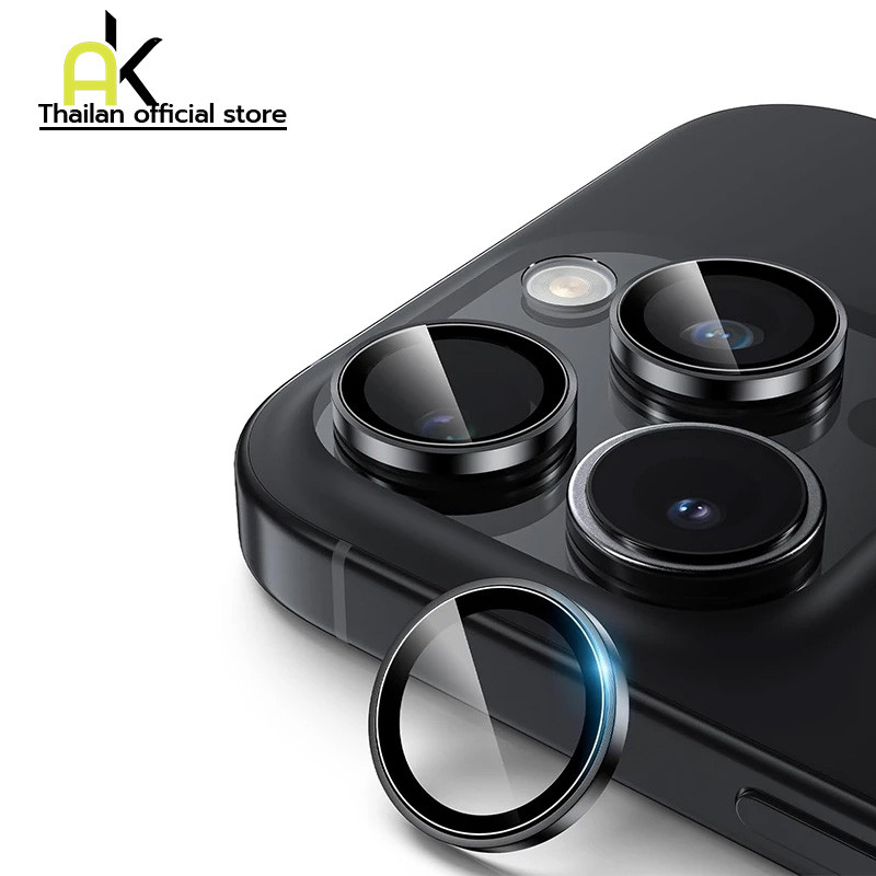 สําหรับ iPhone 17 Air 16 15 14 13 12 11 Pro Max ตัวป้องกันเลนส์กล้อง, ฟิล์มกระจกนิรภัย 9H, ฝาครอบป้องกันเลนส์อลูมิเนียม