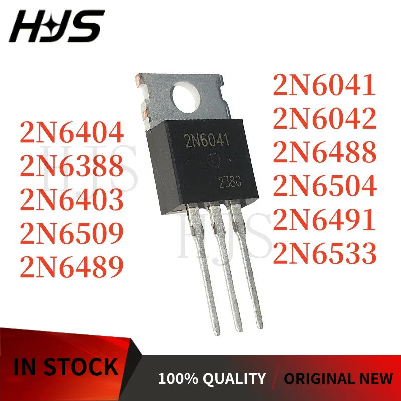 10PCS 2N6042 2N6045 2N6488 2N6491 2N6505 2N6509 2N6399 2N6403 2N6504 2N6388 2N6404 2N65 2N4 2N4 2N65