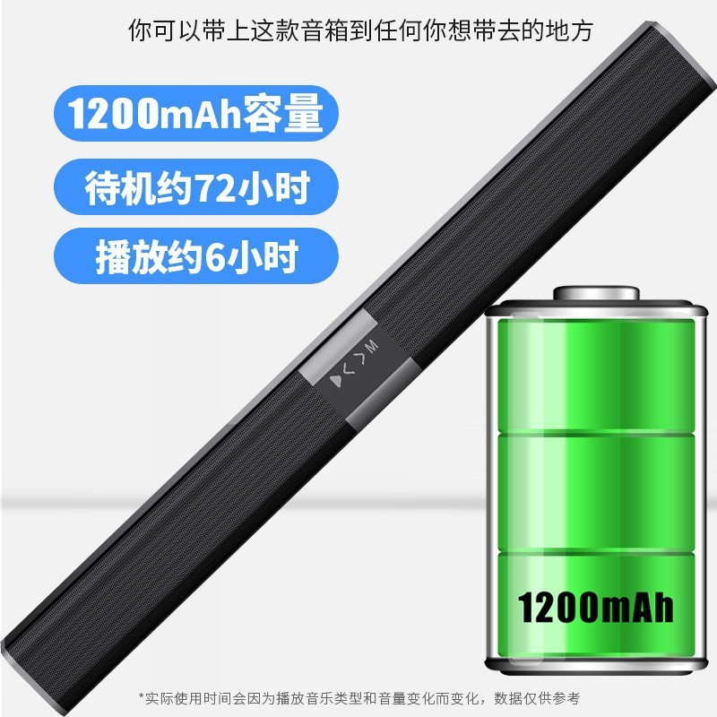 Echo Wall soundbar soundbar soundbar แถบยาวลําโพงทีวีโฮมเธียเตอร์ไร้สายเดสก์ท็อปลําโพงบลูทูธ