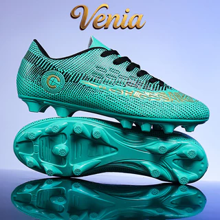 VENIA【จัดส่งภายใน 24 ชั่วโมง บางกอกสปอต】รองเท้าฟุตบอลสตั๊ด ไม่ต้องผูกเชือก รองเท้าฟุตซอลแบบ TF/FG สำหรับผู้ชาย และ