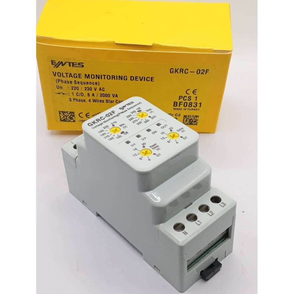 GKRC-03F เฟสโปรเทคชั่น ป้องกันแรงดันไฟตก / ไฟเกิน พร้อมส่งจากไทย🇨🇷🛻