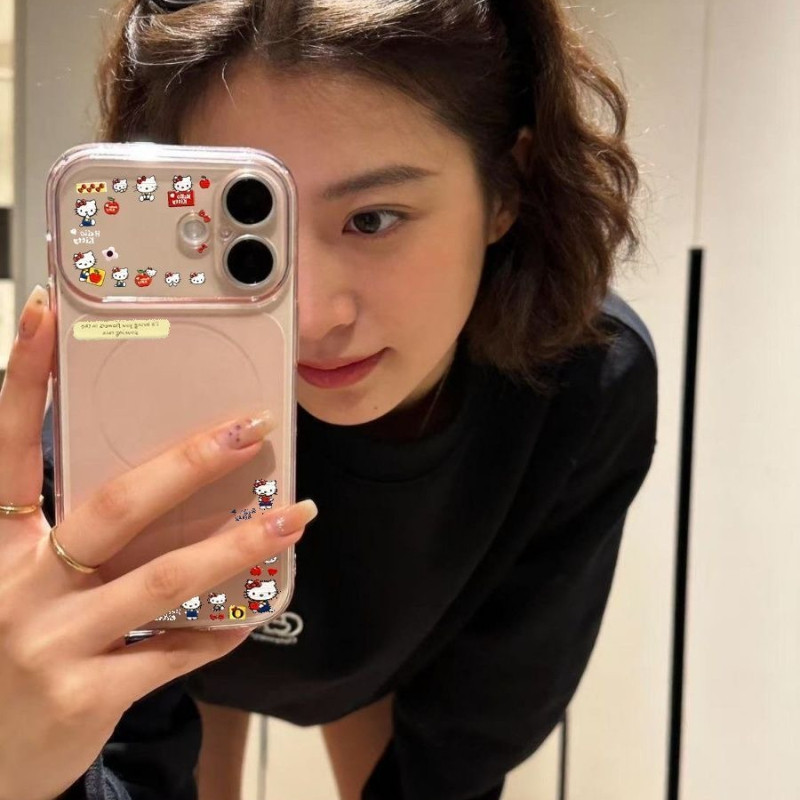 น่ารักการ์ตูน Bowknot Hello Kitty Cat ซิลิโคนนุ่มเคสโทรศัพท์สําหรับ iPhone 17Promax 17Pro 16 15 14 13 12 Pro Max 15Plus กันกระแทกผู้หญิงฝาครอบมือถือ