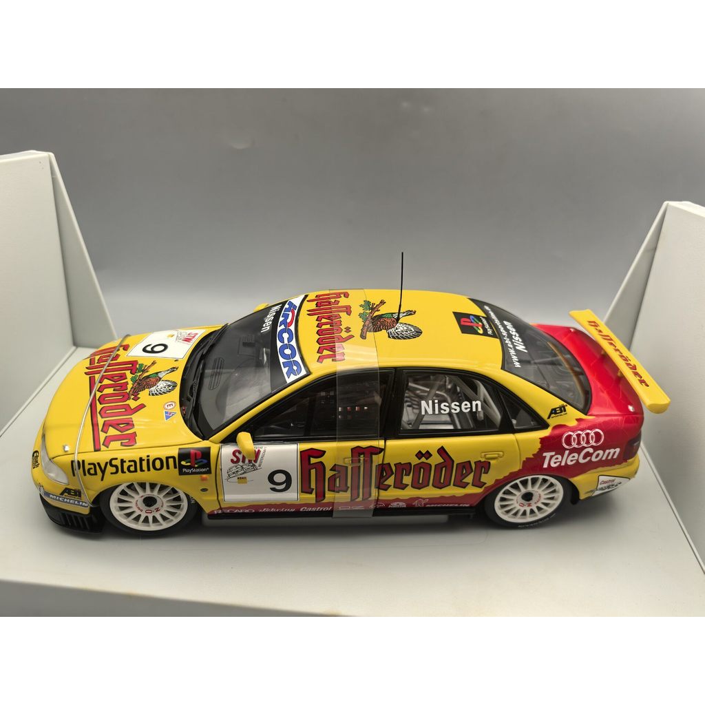 [Ready Stock 1] รุ่น UT 1/18 Audi A4 DTM Haffle ö der No. 9 คัน (สีเหลือง) ออกจากพิมพ์ หายาก (หายาก,