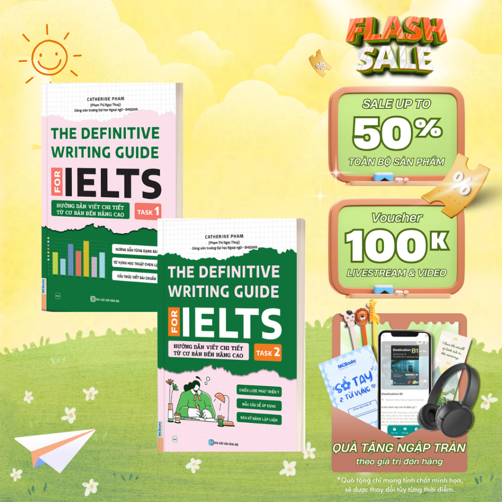 หนังสือ - รีวิว IELTS คู่มือการเขียนความละเอียดสูงสําหรับ IELTS – Task 1+2 MCBooks