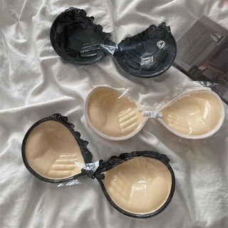 พร้อมส่ง‼️บราปีกนก บราลูกไม้ ดันทรง​ หนา3CM ติดแน่นชุดชั้นใน อกชิดกระชับ โดนน้ำไม่หลุด บราดูมลูกไม้