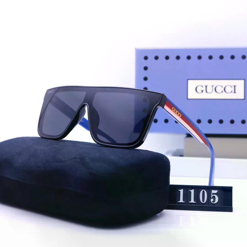 GUCCI24 แว่นกันแดด Conjoined แว่นกันแดด Street การถ่ายภาพแว่นตากันแดด Photo Slimmer ดู