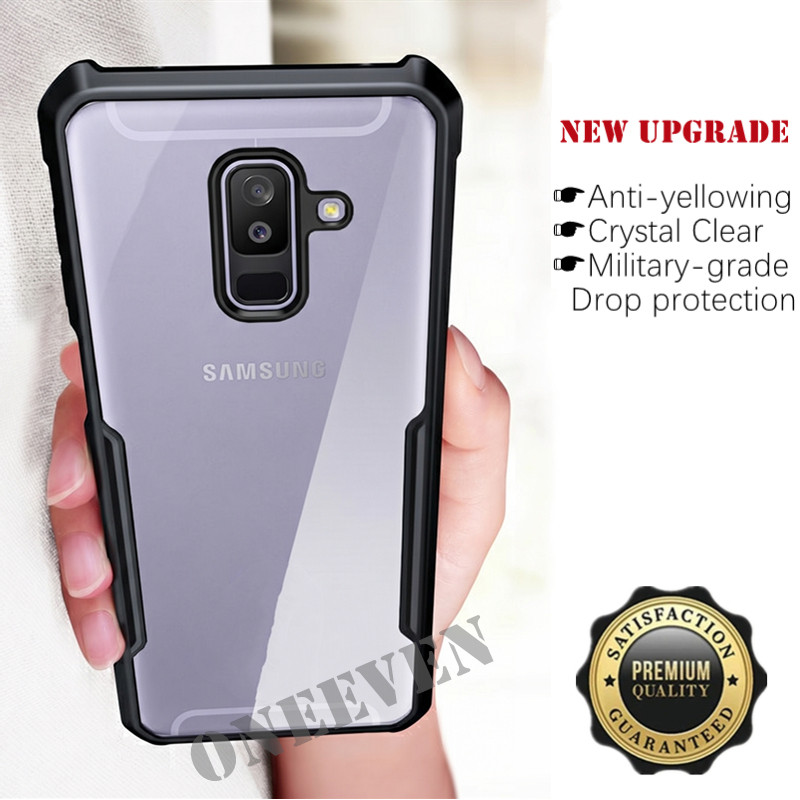 สําหรับ Samsung Galaxy J8 2018 6.0 นิ้ว SM-J810F J810G J810Y J810GF J810M Slim อะคริลิคโปร่งใสกลับกร