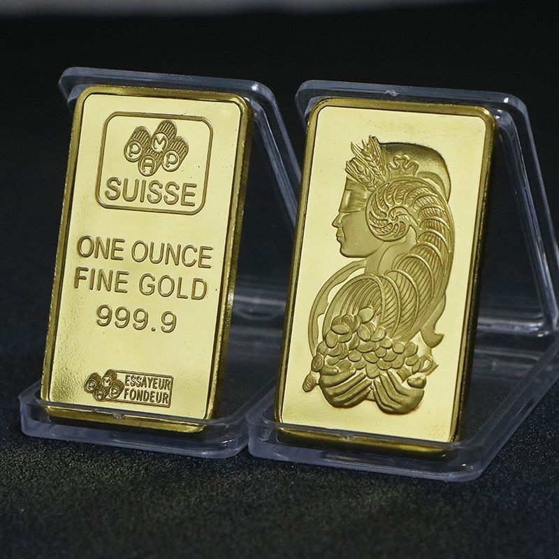 Ii Swiss Bank ของแท้ Rare Gold */รายการเหรียญที่ระลึก Ende 1 ออนซ์เหรียญทองรูปคนต่างด้าวต่างประเทศสกุลเงินเทพธิดาเหรียญสแควร์ Gold-Plated Nuggage 4/16/*+**+- *** 2134DXCcx% $%