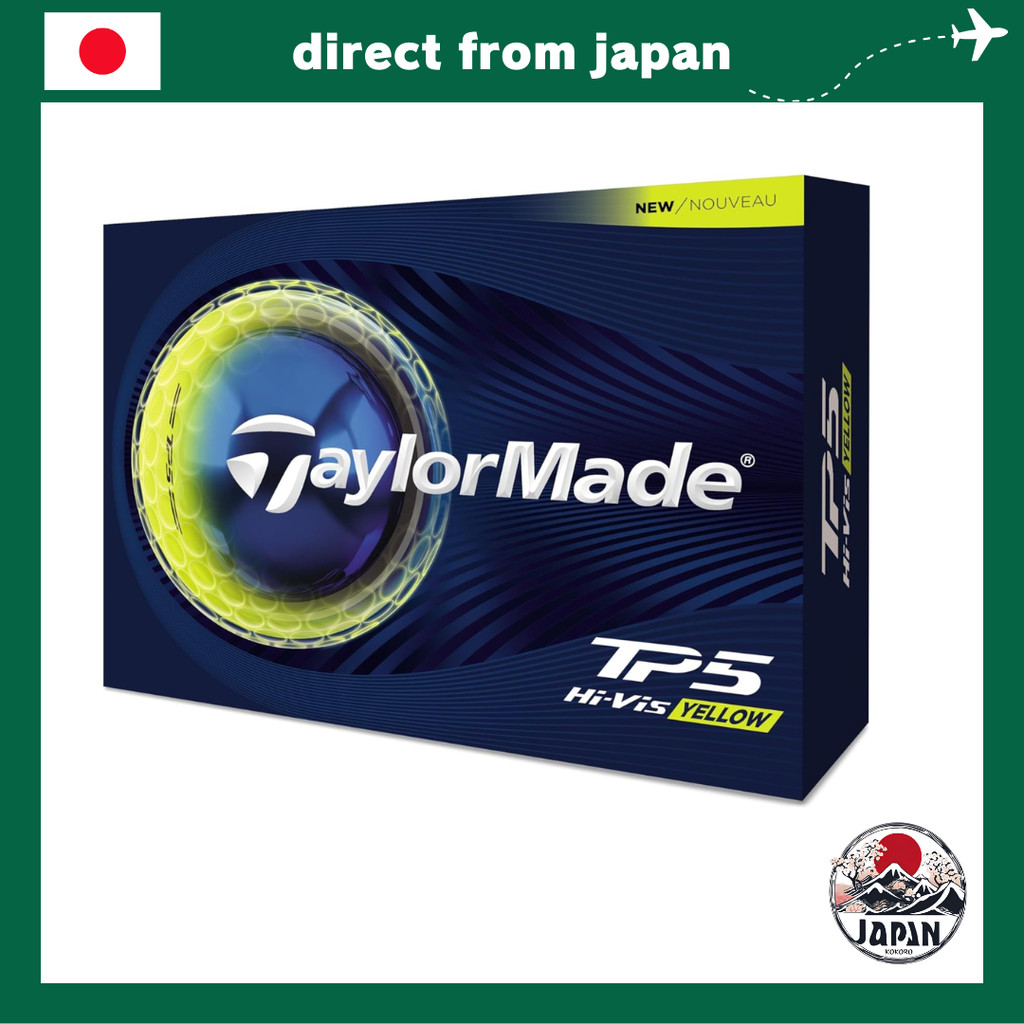 TaylorMade TP5 2026 Tour 5-Piece Golf Ball TP5 Yellow