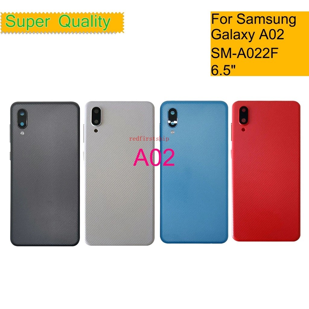 สําหรับ Samsung Galaxy A02 A022 A022F SM-A022F ที่อยู่อาศัยปกหลังกรณีด้านหลังแบตเตอรี่ประตูแชสซีเปลี