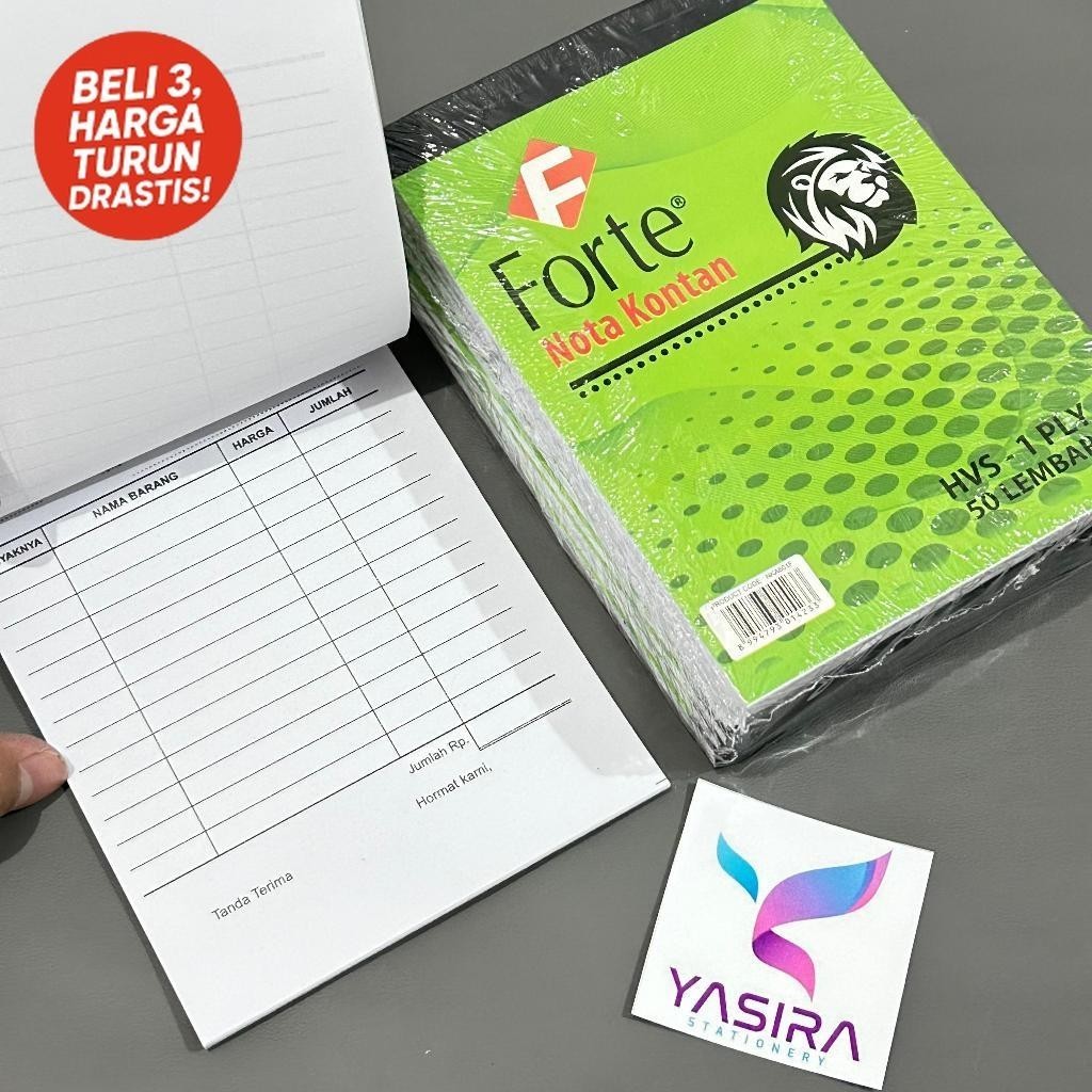 Forte HVS 1 Ply Small Cash Note