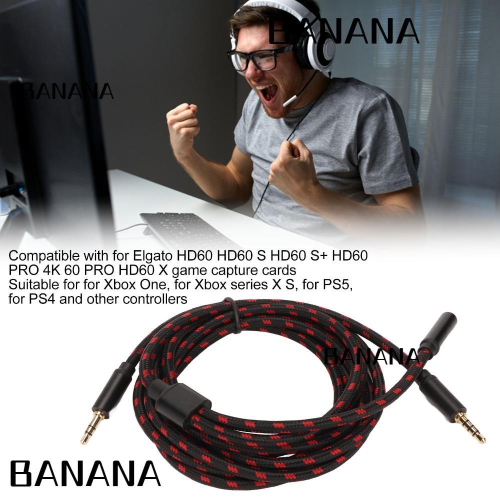 BANANA1 Chat Link Cable, 270 ซม./8.9ft Plug and Play Chat Adapter Cable, ยืดหยุ่น 3.5 มม. สายสัญญาณเ