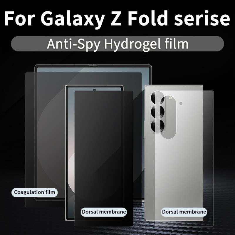ฟิล์มไฮโดรเจล ป้องกันหน้าจอ ป้องกันการแอบมอง สําหรับ Samsung Galaxy Z Fold 8 7 6 5 4 3