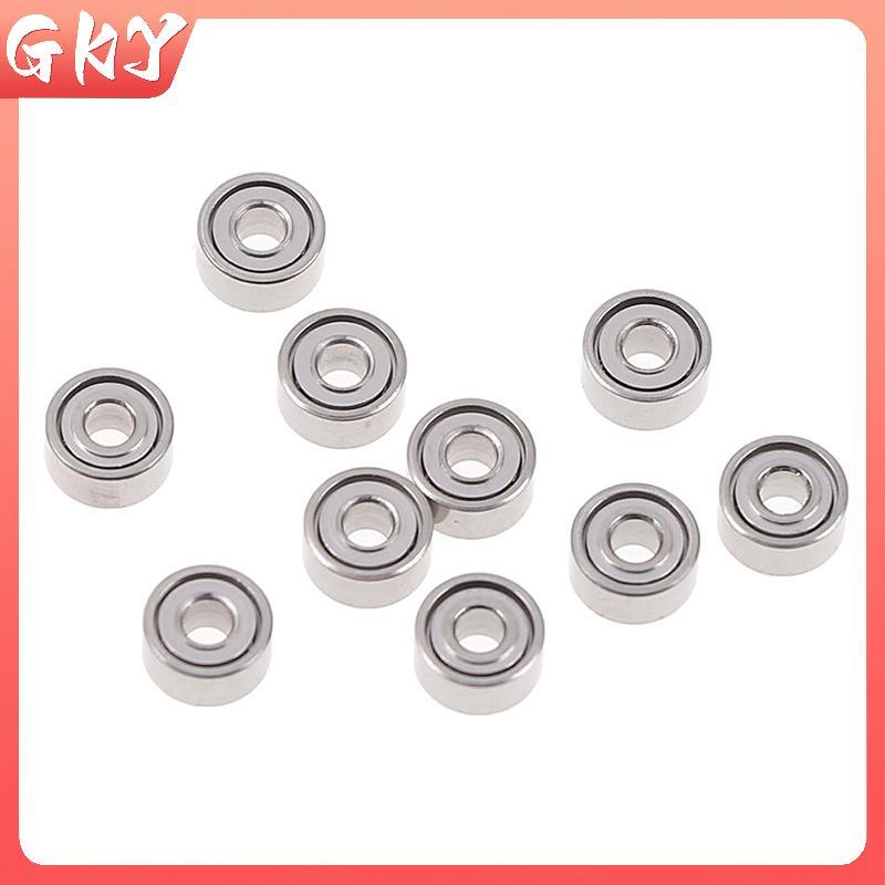GKY 10 ชิ้น 681XZZ 1.5x4x2 มิลลิเมตรเปิดแบริ่งขนาดเล็ก ball mini hand bearing spinner GKY