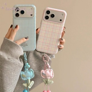 Insสีฟ้าและสีชมพูGirdเคสโทรศัพท์สําหรับiPhone 17 16 15 14 13 12 11 Pro Max X Xr Xs Max 7 8 Plus SE2020