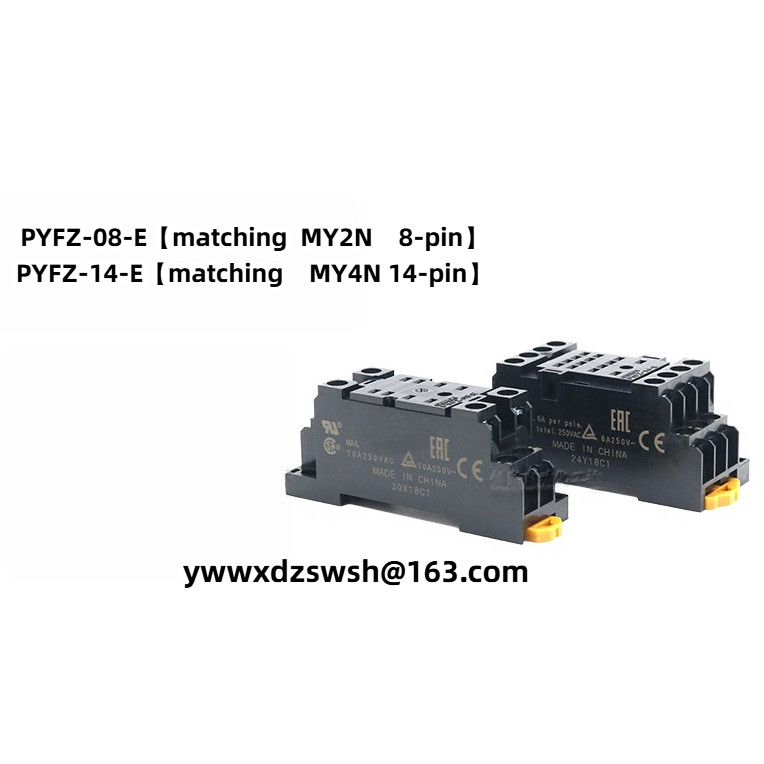 OMRON Base PYFZ-08-E PYFZ-14-E ยี่ห้อใหม่ซ็อกเก็ตรีเลย์ดั้งเดิม 8 Pins 14 Pins
