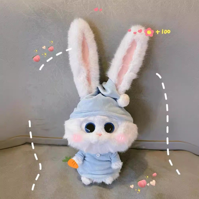 COD ตุ๊กตากระต่าย  snowball the bunny ตุ๊กตากระต่ายสโนว์บอ ตกแต่งแครอท นุ่มและน่ารัก ของเล่นเด็ก - รูปที่ 4