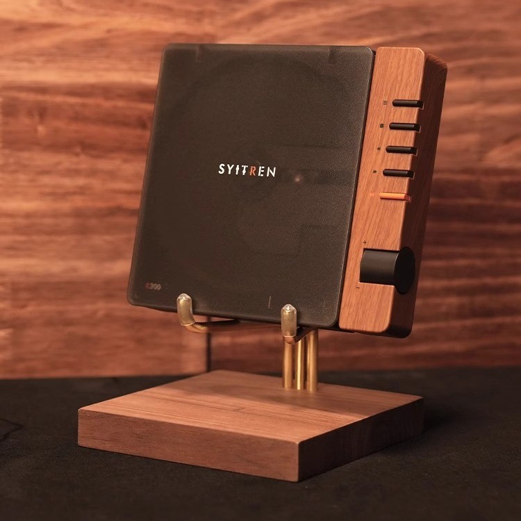 Cd Player Shelf Player Stand Walnut R300CD ฐานไวนิลบันทึกขาตั้งจอแสดงผล CD Player Stand