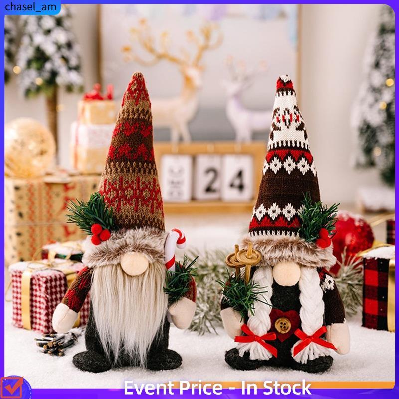 chase11 Christmas Gnome ตกแต่ง Chrismtas Gnome ตกแต่งบ้าน Handmade คริสต์มาส Gnome ในร่ม, ที่ยอดเยี่