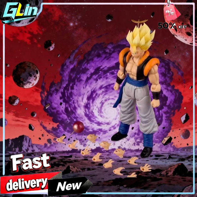Dragon Ball SHF Gogeta 3.0 Action Figure - Super Saiyan DBZ อะนิเมะหุ่นของขวัญของเล่นสําหรับชาย