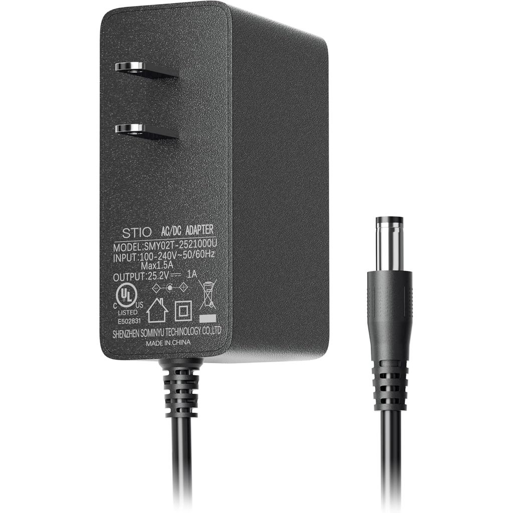 Stio 25.2V อะแดปเตอร์ AC/DC เข้ากันได้กับ Ninebot โดย Segway Zing E8 E10 E12 C8 C9 C10 C20 C2 Pro E2