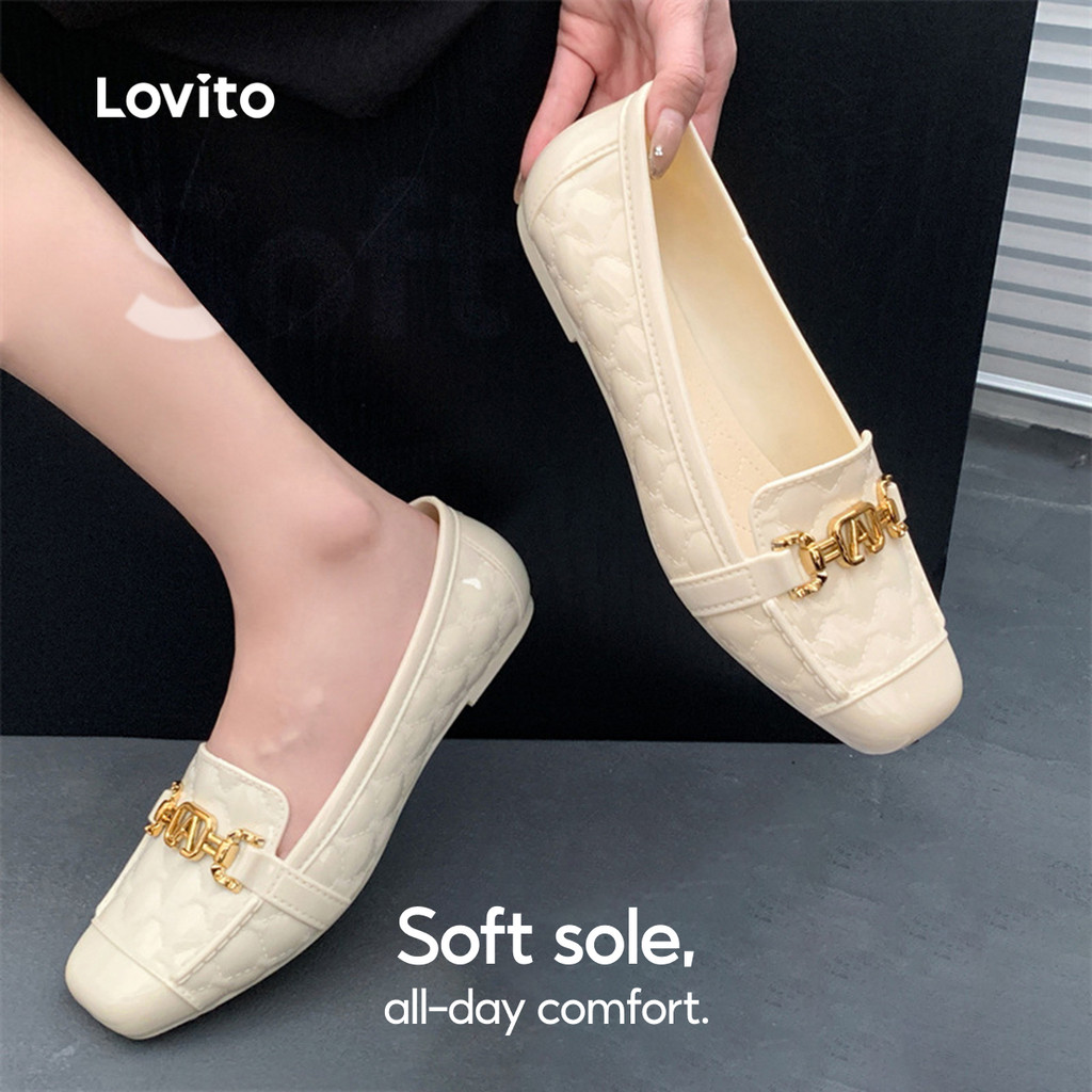 Lovito  รองเท้าลําลองพื้นนุ่มสําหรับผู้หญิง LFAS5057
