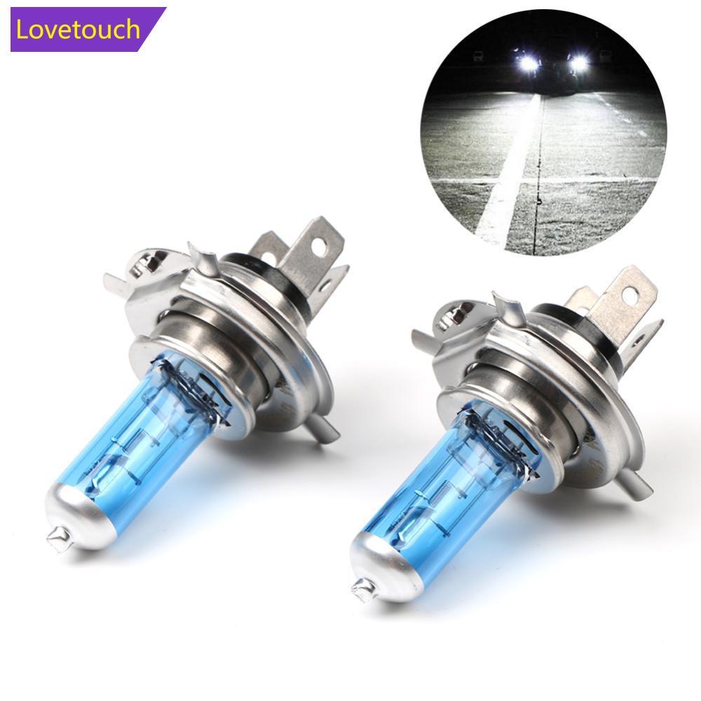 LOVETOUCH 2 ชิ้น Super White H4 55 วัตต์ DC12 โวลต์ Bi-Xenon HID สูง Low Beam ไฟหน้าหลอดไฟ 6000 พันโ