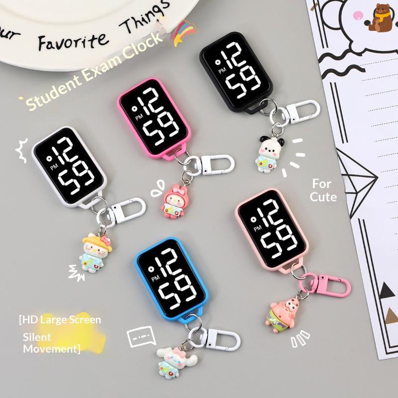 นาฬิกาแขวนขนาดเล็ก Sanrio การ์ตูน พร้อมจอแสดงผลแบบ.Touch และLED อิเล็กทรอนิกส์