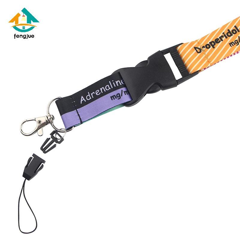 Fengjue Critical Care ICU Anaesthetics พิมพ์ Lanyards KeyChain สายคล้องคอป้าย TH