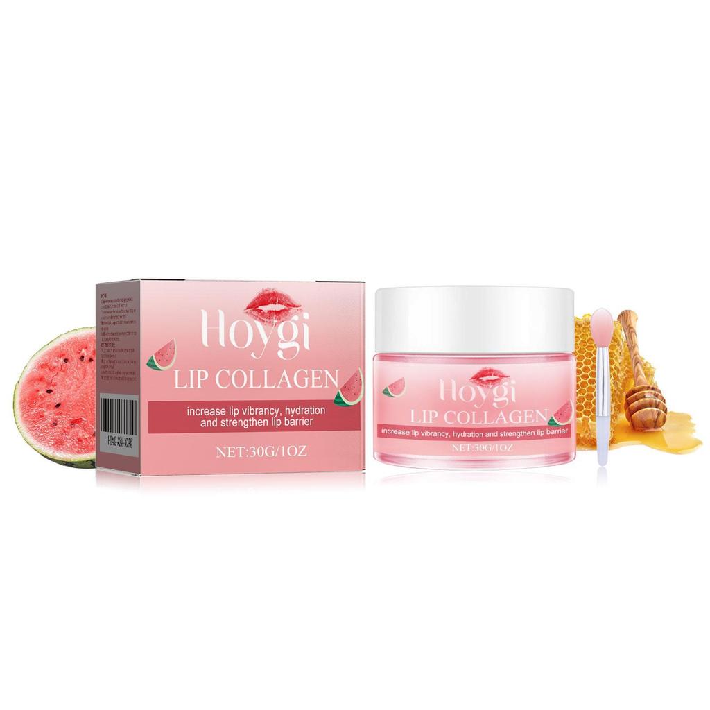 Exclusive Watermelon Lip Sleeping Mask Lip Sleeping Mask Moisturizing Light ริ้วรอย Repair Lip Mask8
