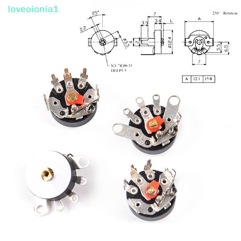 loveoionia1 10 ชิ้น/เซ็ตมุมตรงวิทยุ Potentiometer RV12MM B103 B10K B503 B50K Power Amplifier Volume 